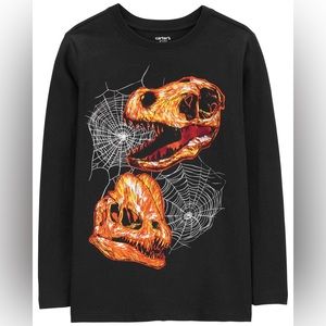 Dinosaur Spiderweb Halloween Tee